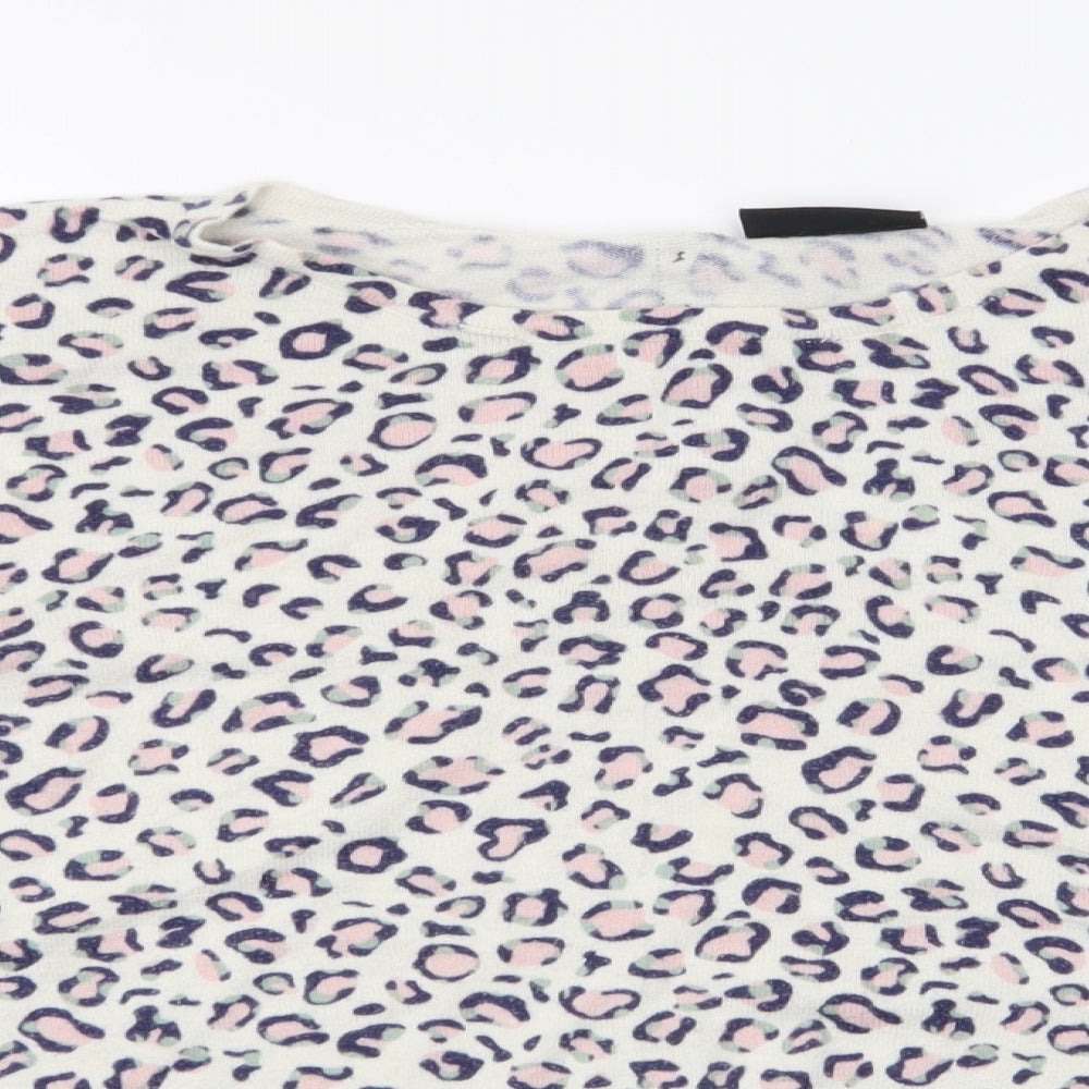 Womens UK Size L Wallis White Pullover Jumper