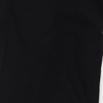 SheIn Womens Black  Polyester Shirt Dress  Size 8  Collared  - Ribbed