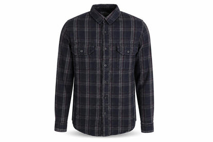 Tortured Genius  Mens Green Plaid Cotton  Button-Up Size S Collared Button
