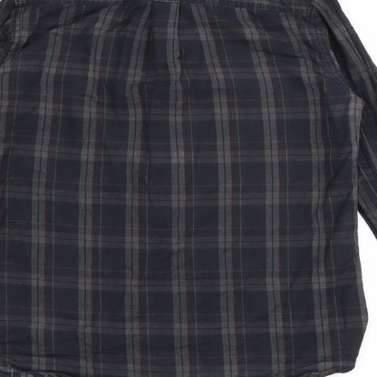 Tortured Genius  Mens Green Plaid Cotton  Button-Up Size S Collared Button