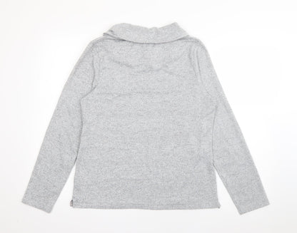 Tigi Womens Grey Roll Neck  Acrylic Pullover Jumper Size 14