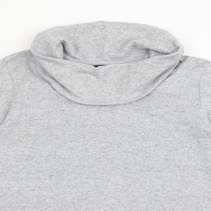 Tigi Womens Grey Roll Neck  Acrylic Pullover Jumper Size 14