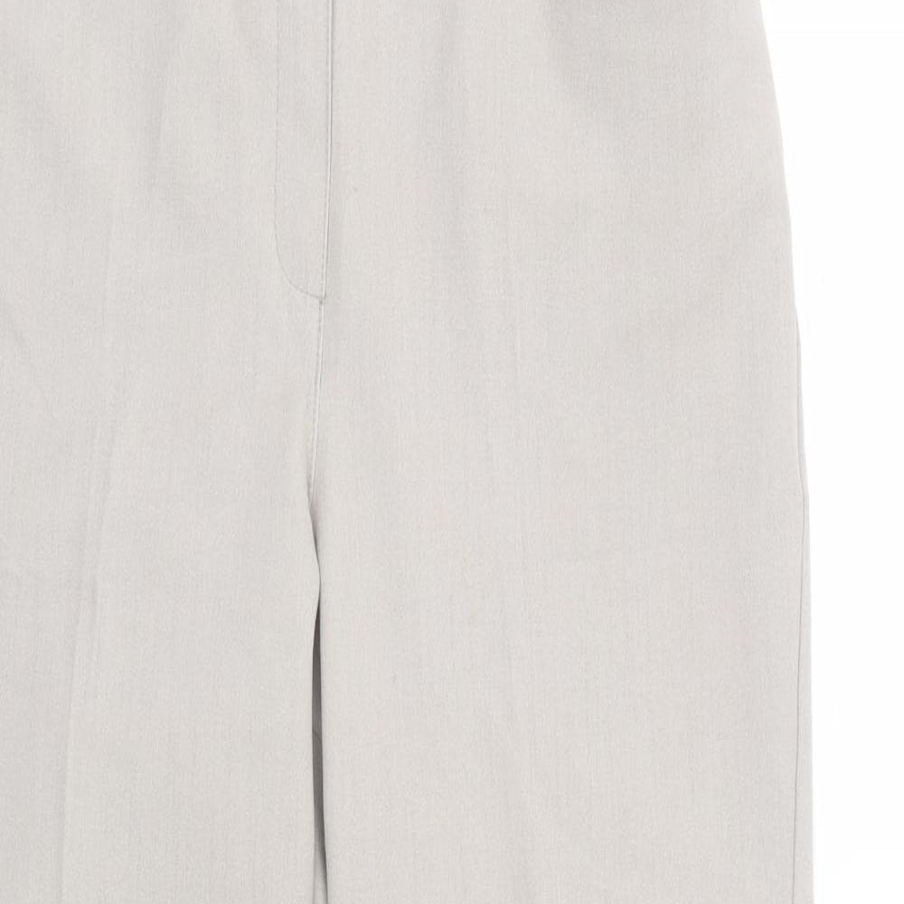 Womens UK Size 10 Marks and Spencer Regular Fit Dress Pants Beige Trousers