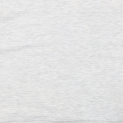 New Look Womens Grey Striped Polyacrylate Fibre Pullover Sweatshirt Size 14  Pullover