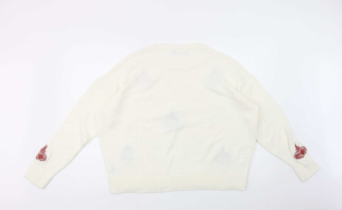 Womens UK Size L Marks and Spencer Ivory Pullover Jumper