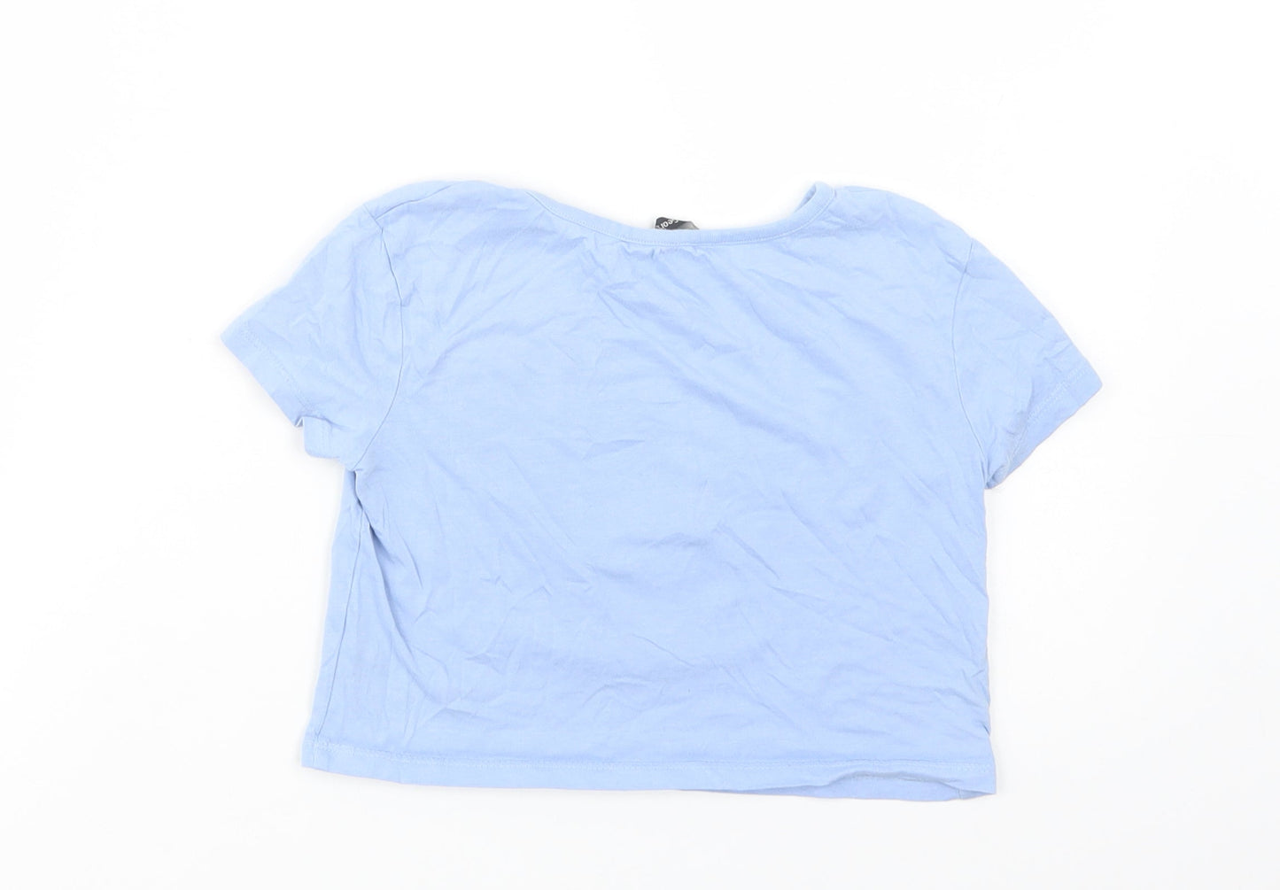George Girls Blue  Cotton Pullover Polo Size 5-6 Years Crew Neck Pullover - Unique