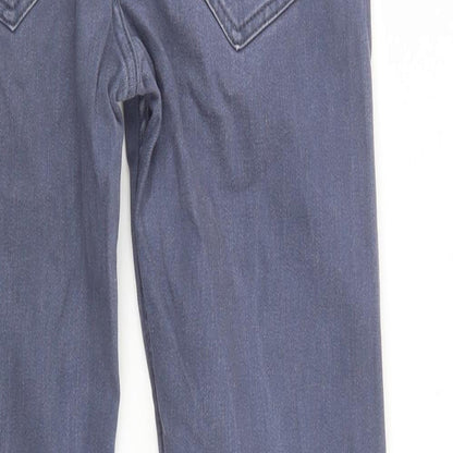 Primark Womens Blue  Cotton Skinny Jeans Size 28 L30 in Regular Button