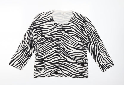 Womens UK Size L CC White Cardigan Jumper