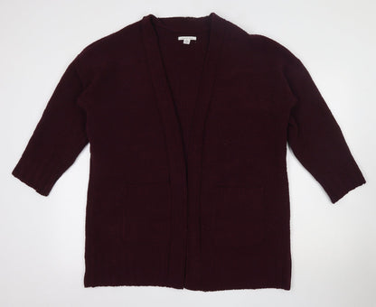 American Eagle Womens Purple V-Neck  Polyester Cardigan Jumper Size XS