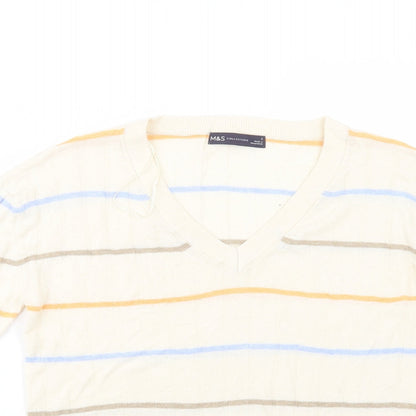 Womens UK Size S Marks and Spencer Ivory Pullover Jumper