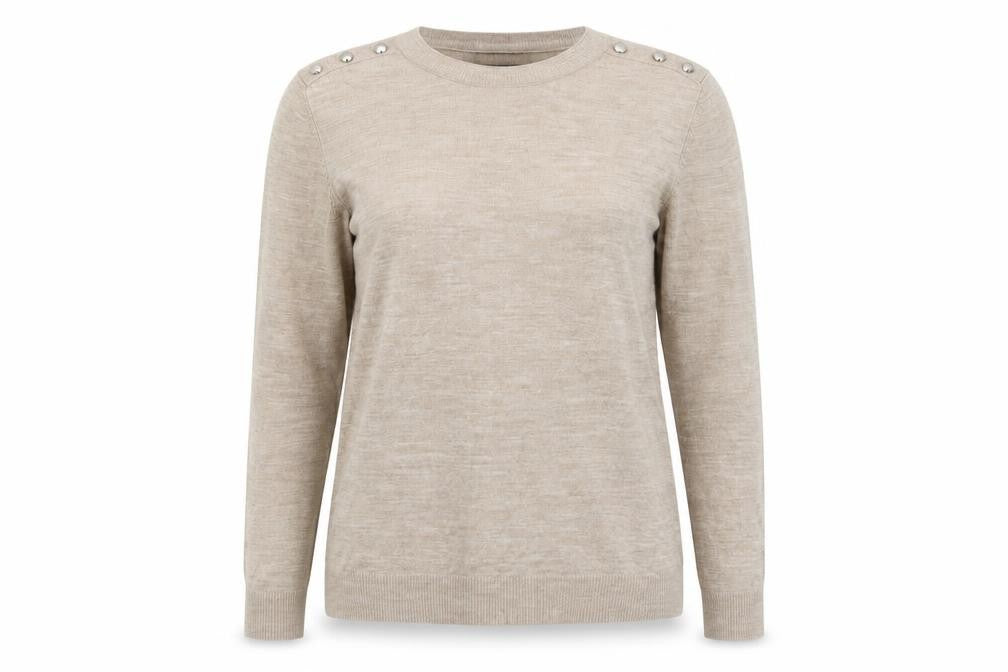 Womens UK Size 12 Primark Beige Pullover Jumper