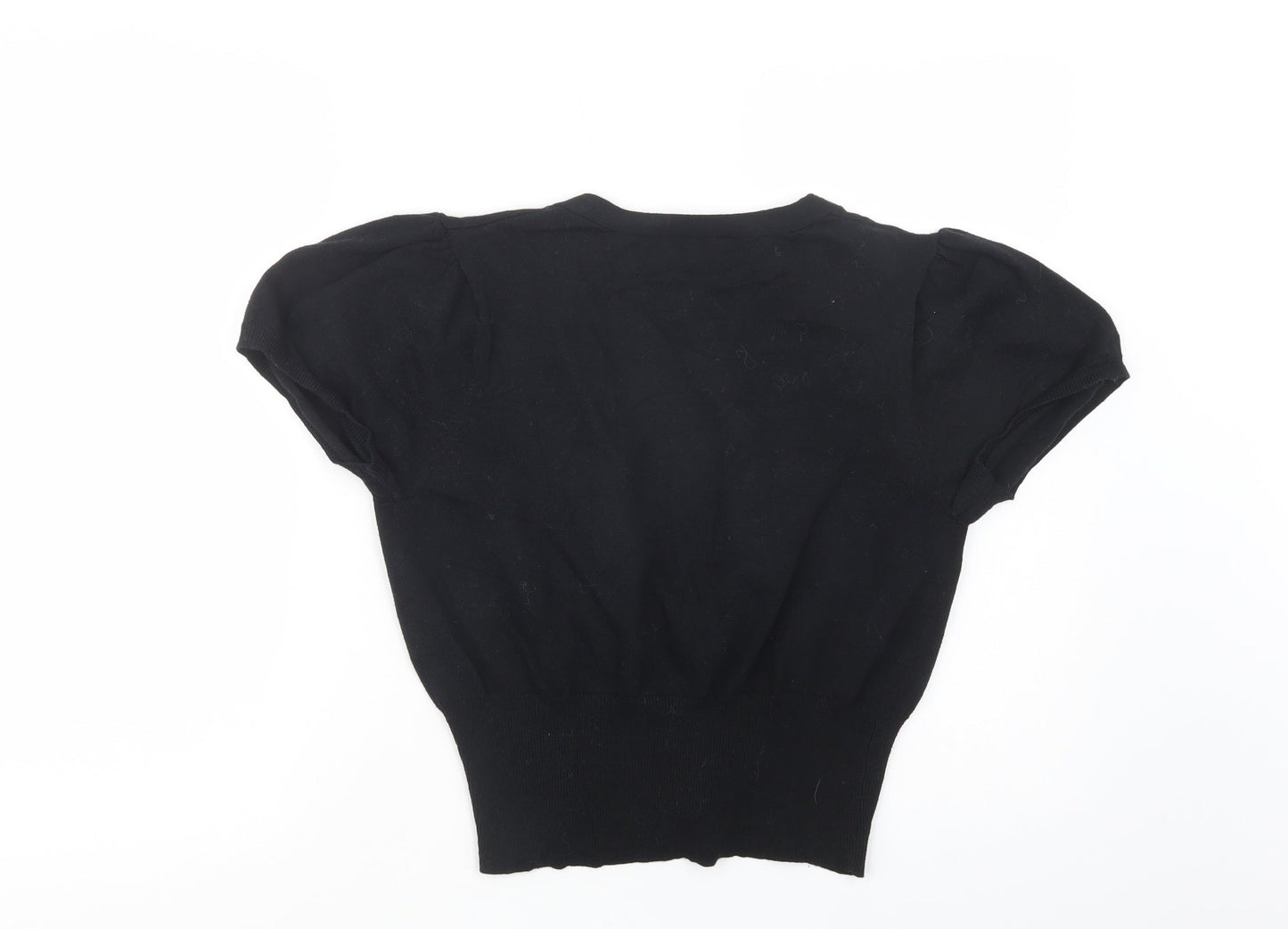 Womens UK Size 14 Editions Black Cardigan Jumper