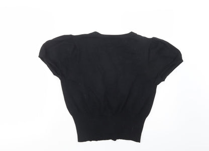 Womens UK Size 14 Editions Black Cardigan Jumper