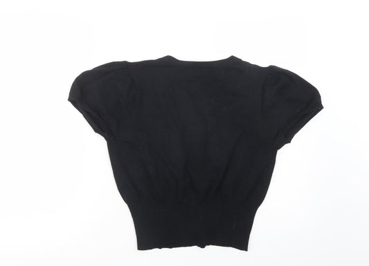Womens UK Size 14 Editions Black Cardigan Jumper