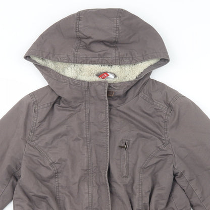 Womens UK Size 8 H&M Brown Parka Coat