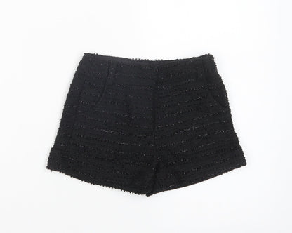 Dunnes Stores Girls Black  Polyester Sailor Shorts Size 4 Years  Regular Zip