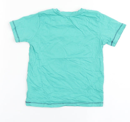 Cool Club Boys Green  Polyester Basic T-Shirt Size 2-3 Years Round Neck Pullover - Sporty, Cool