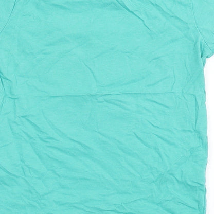 Cool Club Boys Green  Polyester Basic T-Shirt Size 2-3 Years Round Neck Pullover - Sporty, Cool