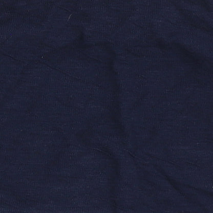 F&F Boys Blue  100% Cotton Basic T-Shirt Size 3-6 Months Round Neck Pullover - Born To Be Cool