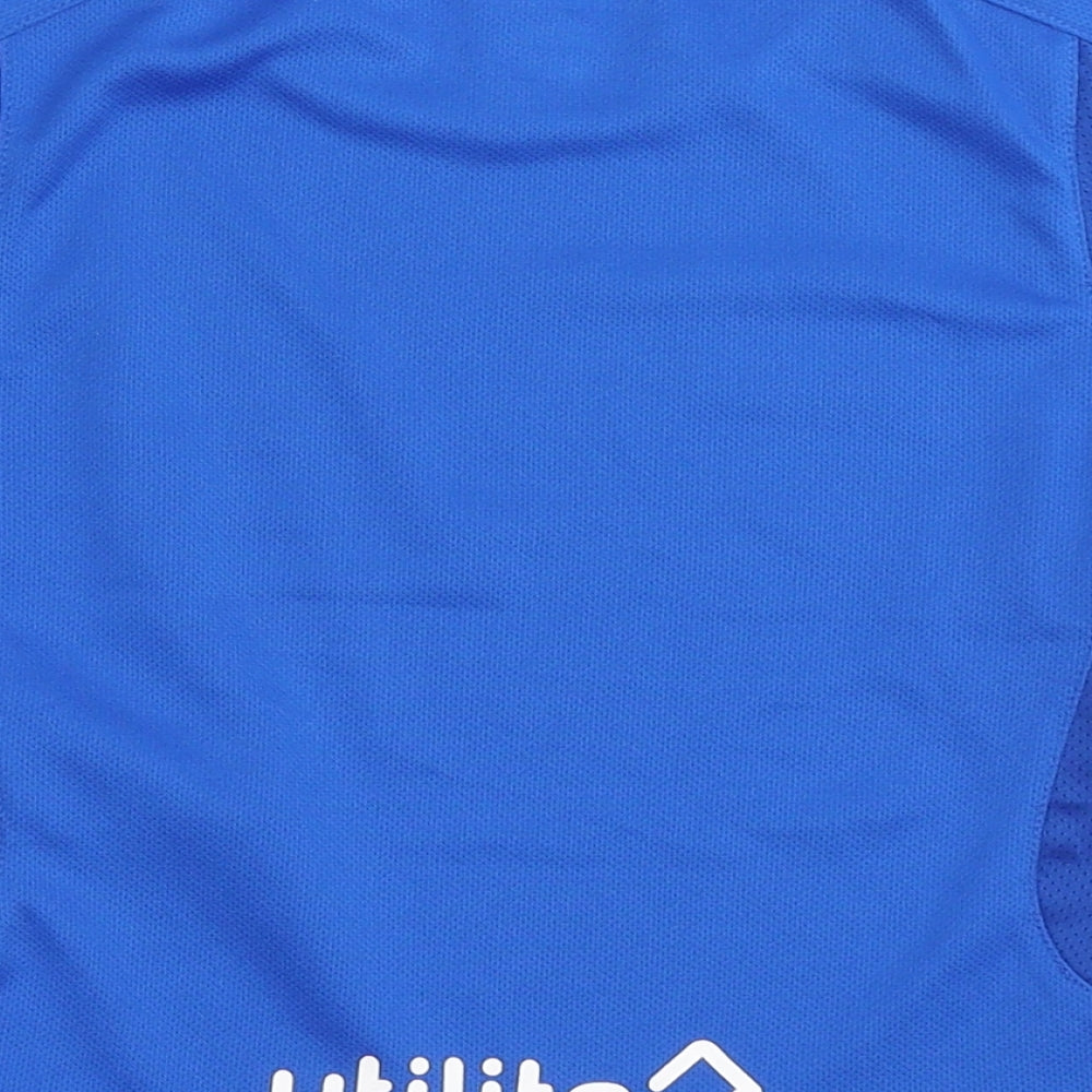Hummel Boys Blue  100% Polyester Jersey T-Shirt Size 2-3 Years Round Neck Pullover - Rangers FC