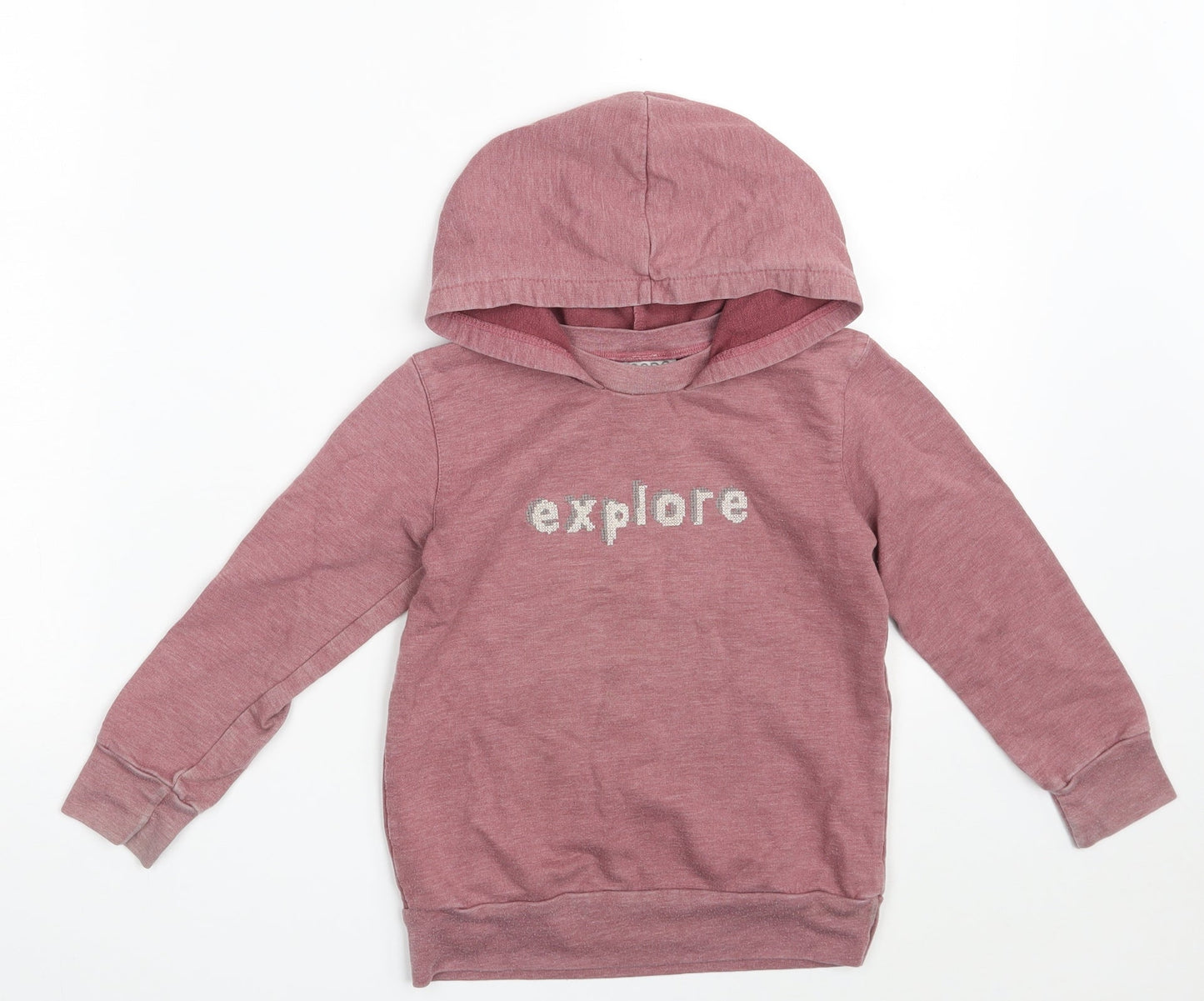 Keedo Boys Purple  100% Cotton Pullover Hoodie Size 4 Years   - EXPLORE