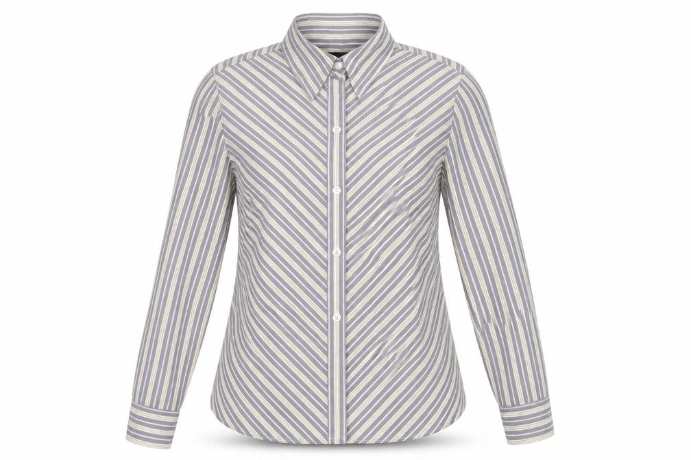 Womens UK Size 12 Express Grey Basic Button-Up