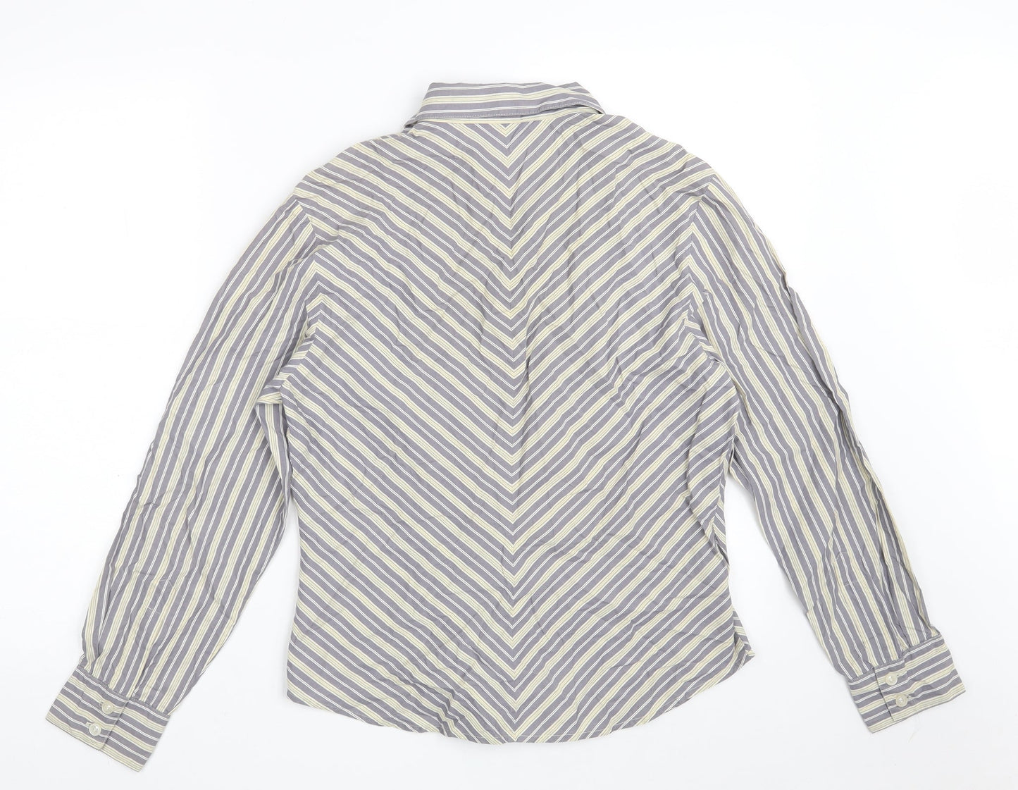Womens UK Size 12 Express Grey Basic Button-Up
