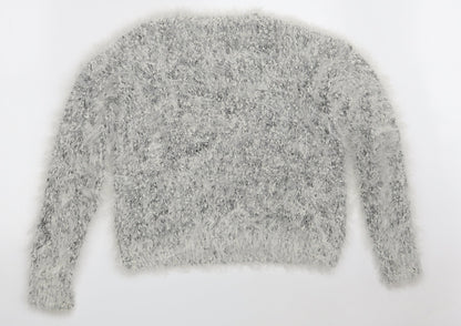 Womens UK Size S H&M Grey Pullover Jumper