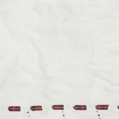 JPW JUNIOR Girls White  100% Cotton Cardigan Jumper Size 6-9 Months  Button