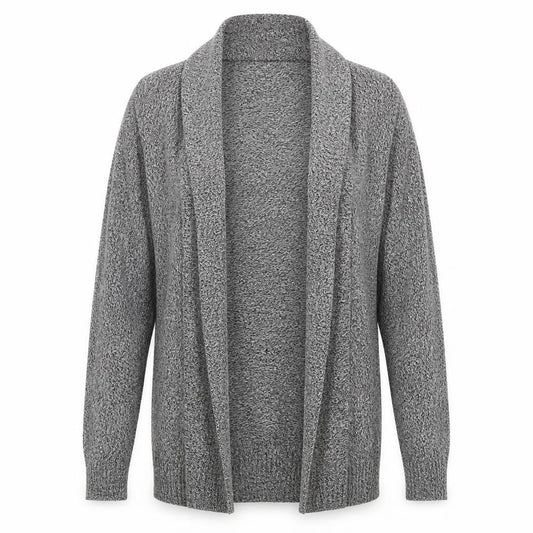 String of stars Womens Grey V-Neck  Cotton Wrap Jumper Size S