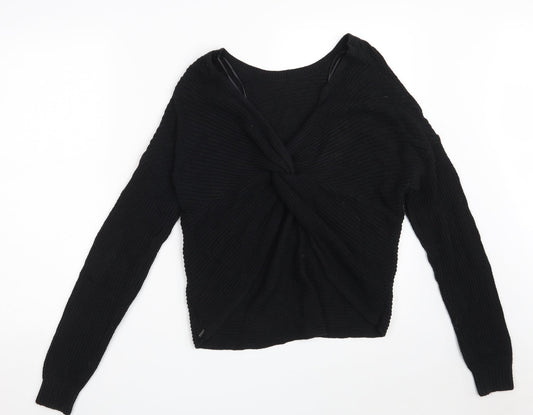Womens UK Size M Hollister Black Pullover Jumper