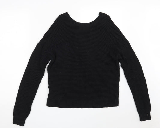 Womens UK Size M Hollister Black Pullover Jumper