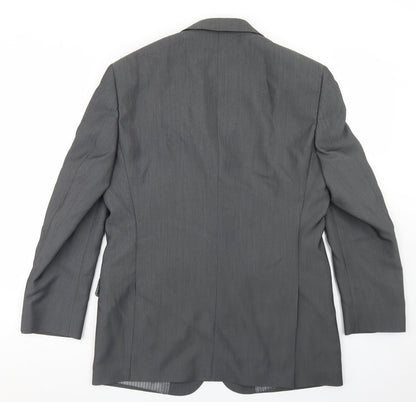 Mens UK Size 38 Preworn Regular Grey Suit Jacket