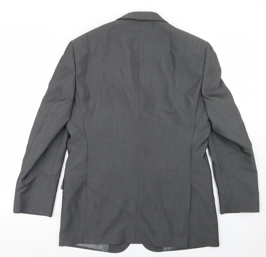 Mens UK Size 38 Preworn Regular Grey Suit Jacket