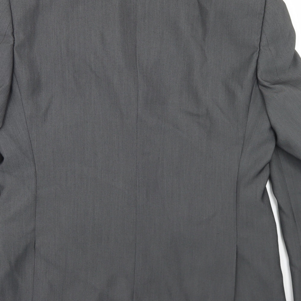 Mens UK Size 38 Preworn Regular Grey Suit Jacket