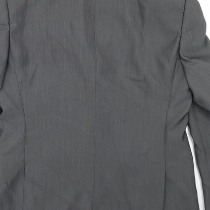 Mens UK Size 38 Preworn Regular Grey Suit Jacket
