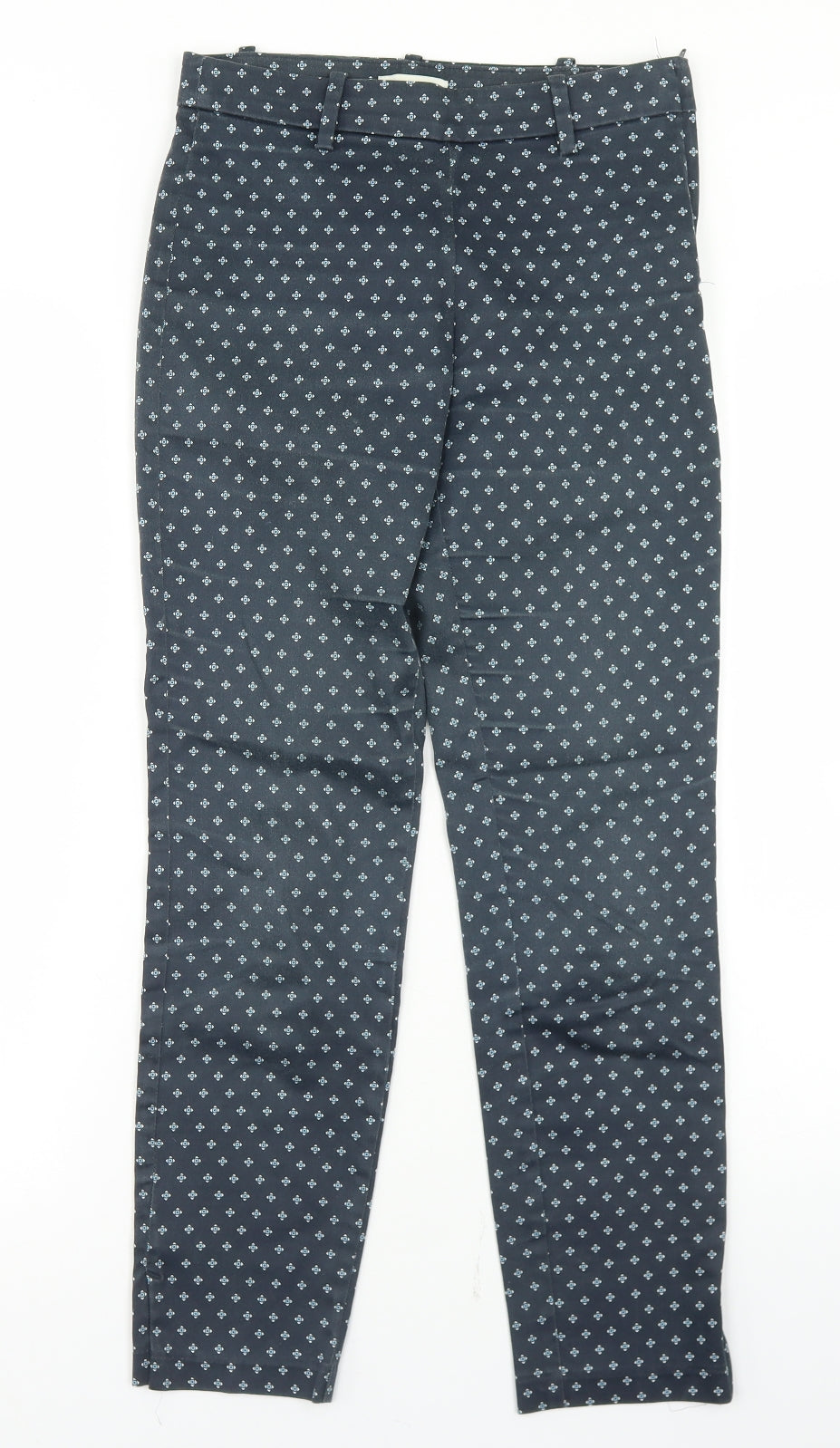 Womens UK Size 34 H&M Regular Fit Dress Pants Blue Trousers