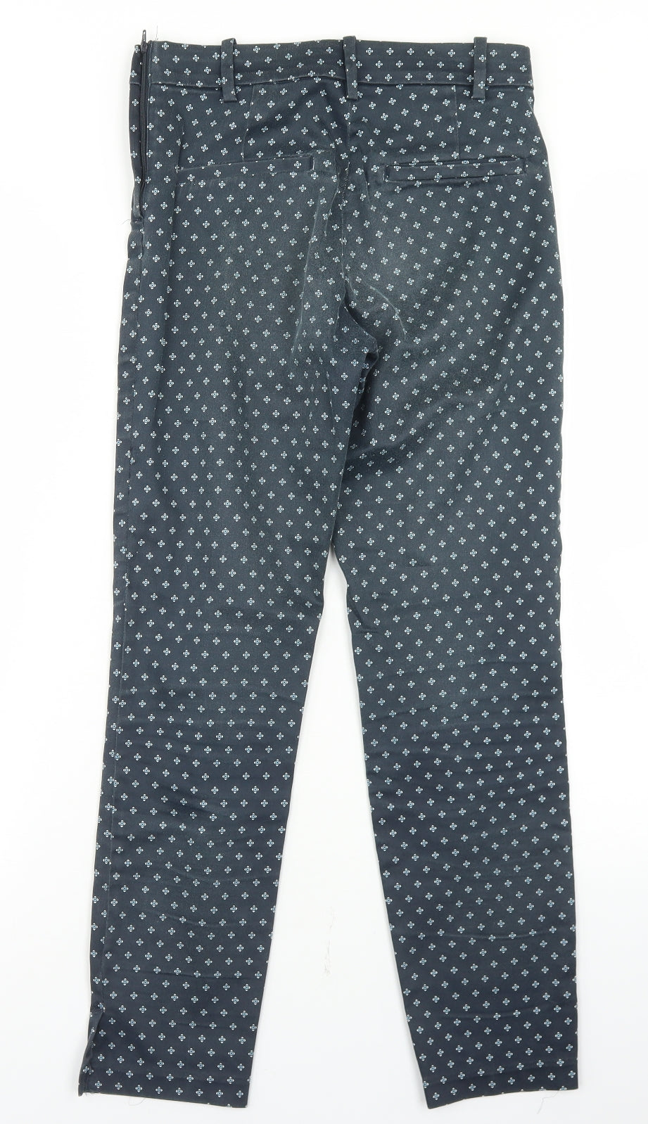 Womens UK Size 34 H&M Regular Fit Dress Pants Blue Trousers