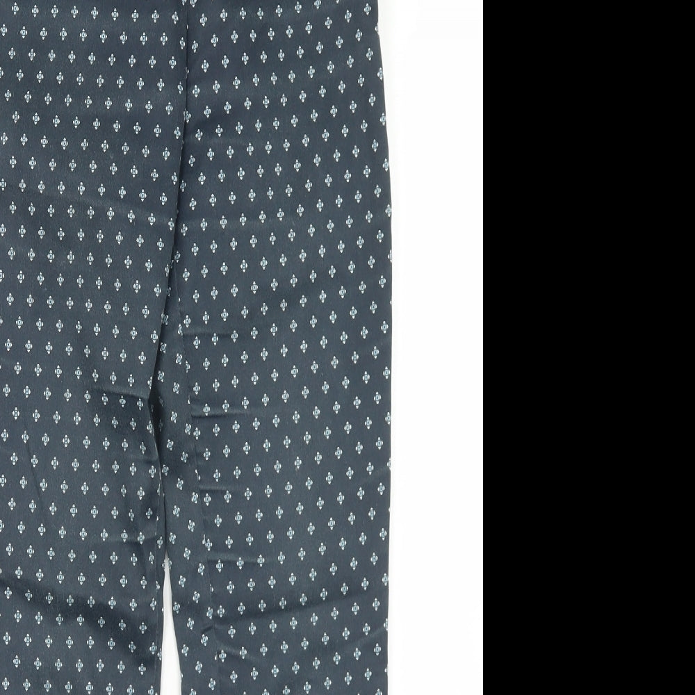 Womens UK Size 34 H&M Regular Fit Dress Pants Blue Trousers