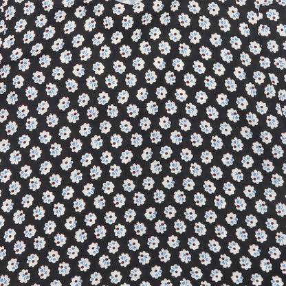 Womens UK Size 8 Fashion Union Black Basic Blouse