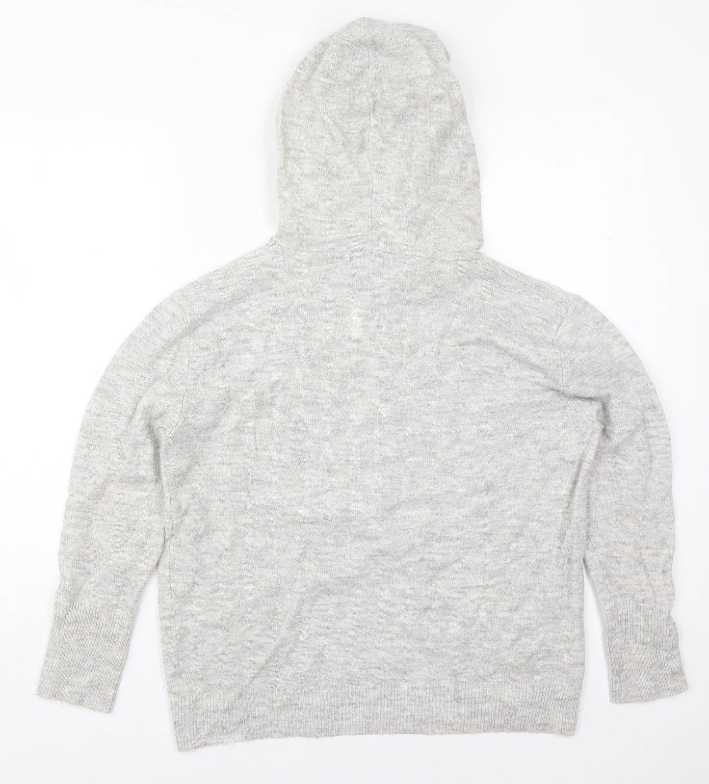 Dunnes Womens Grey  Acrylic Pullover Hoodie Size M  Pullover