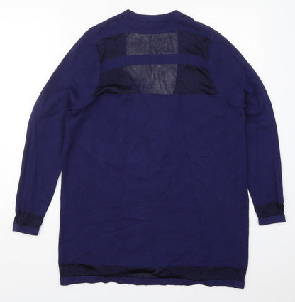 Womens UK Size 14 Marks and Spencer Blue Cardigan Jumper