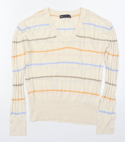 Womens UK Size S Marks and Spencer Ivory Pullover Jumper