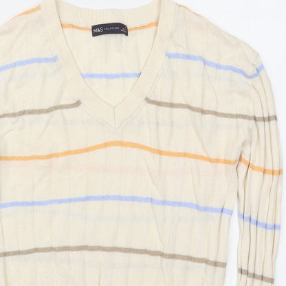 Womens UK Size S Marks and Spencer Ivory Pullover Jumper