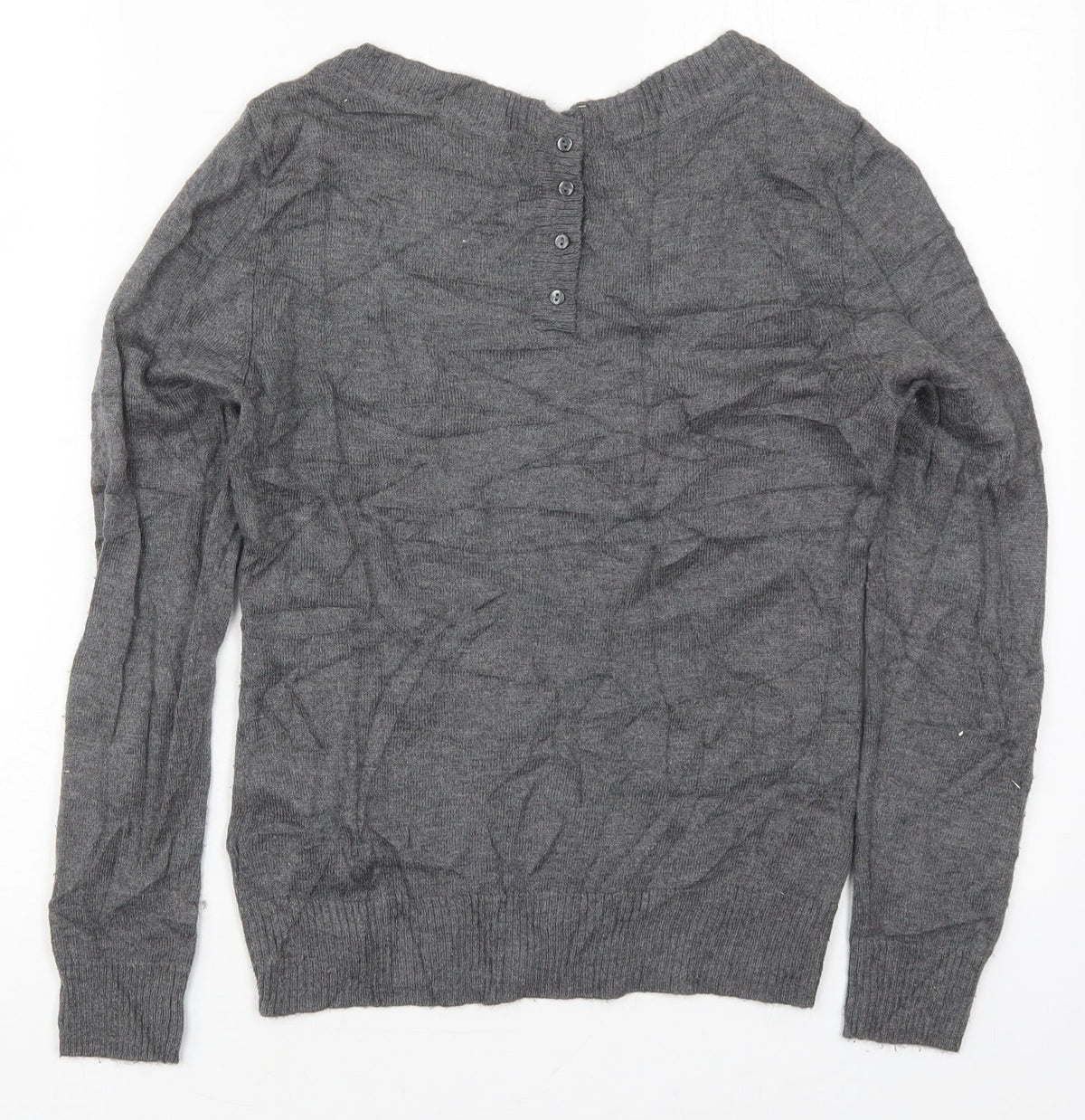 Womens UK Size XS H&M Grey Pullover Jumper