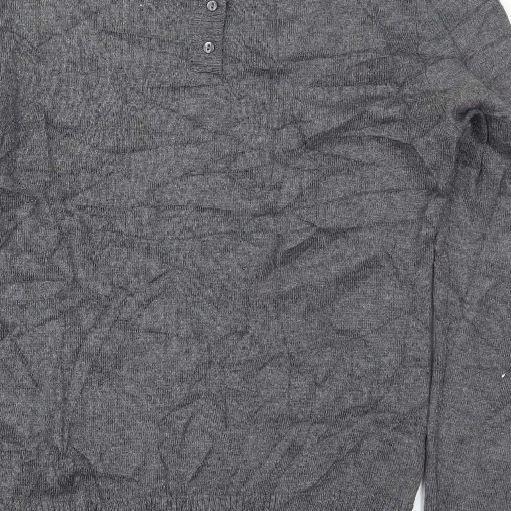 Womens UK Size XS H&M Grey Pullover Jumper