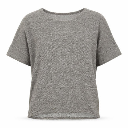Womens UK Size S Apricot Grey Pullover Jumper
