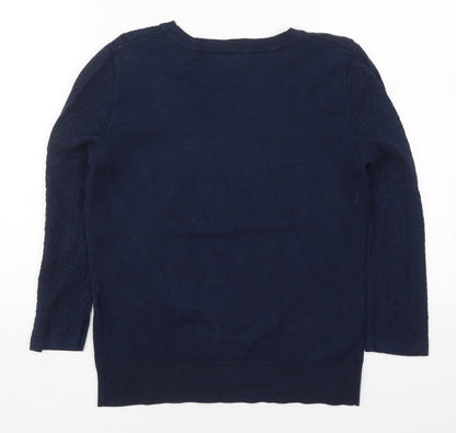 Womens UK Size 14 Warehouse Blue Pullover Jumper