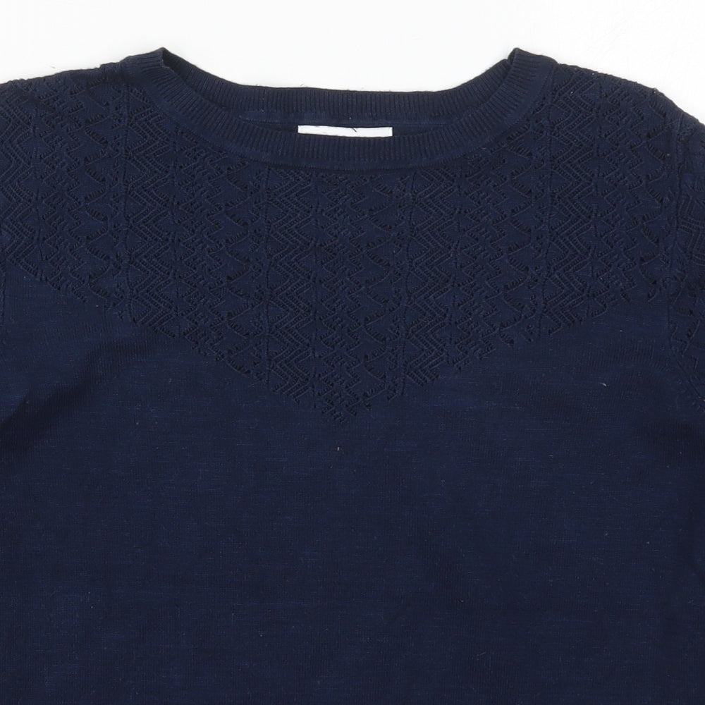 Womens UK Size 14 Warehouse Blue Pullover Jumper