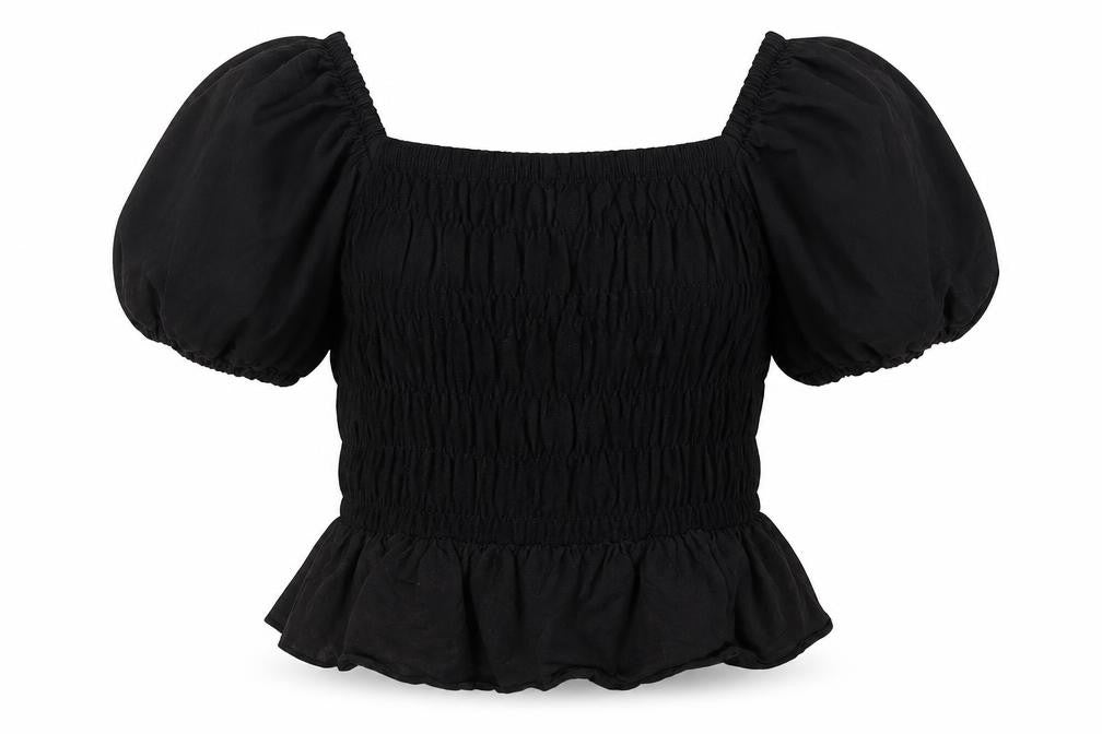 Womens UK Size 10 Missguided Black Basic Blouse